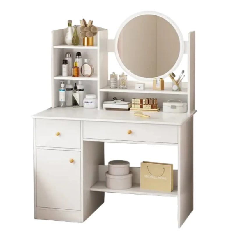 Casa Pagoda - Tocador Moderno Con Espejo Led Iluminado (100*40*128)