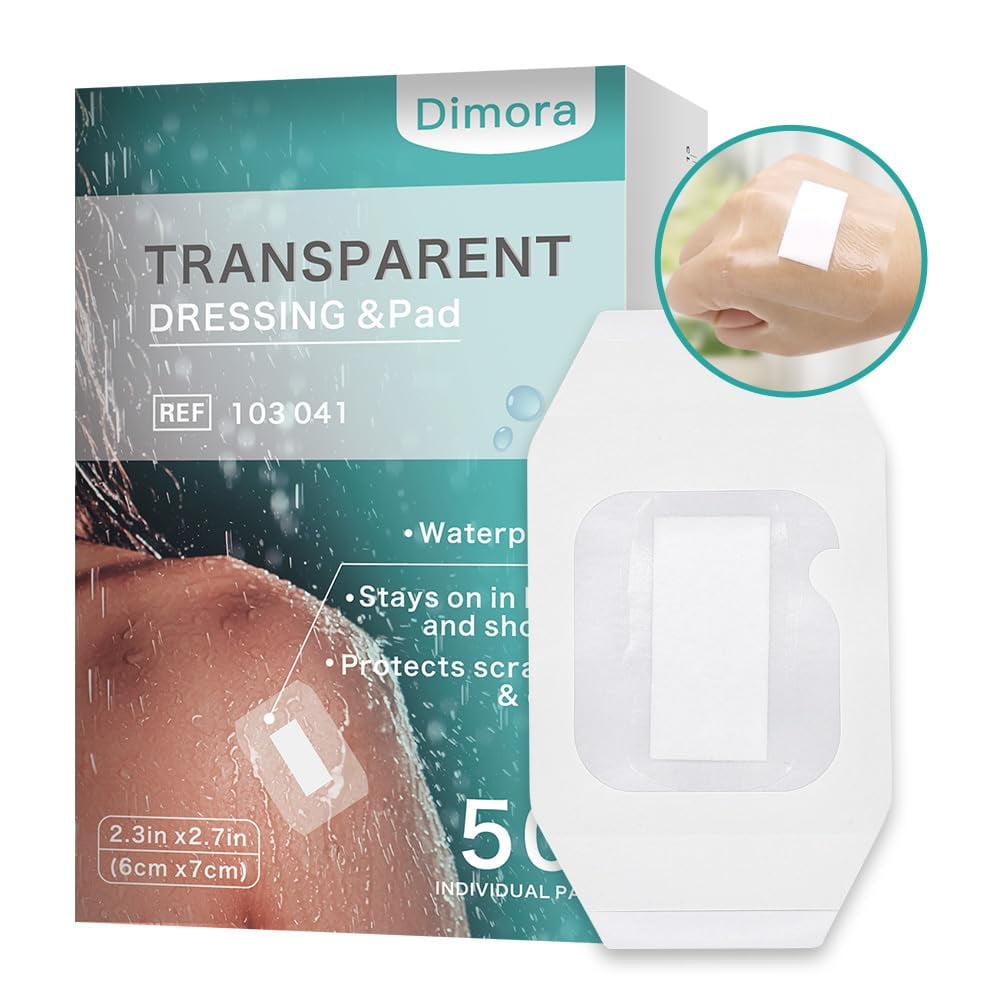 Aderezo De Película Transparente Dimora Con Almohadilla, Paquete De 50 Unidades, 2,3 X 2,7 Cm