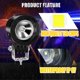 thumbnail image 4 of Luces antiniebla LED Ourbest de 10 W para conducción de motocicletas, 4 of 8
