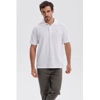 Fashionspark - Polera Hombre Piqué Básica Lisa Blanco - Lv