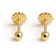 thumbnail image 1 of Aros Bolita 4mm N2 Oro 18k 0.55gr Bebé Niña Hipoalergénicos Dorado, 1 of 6