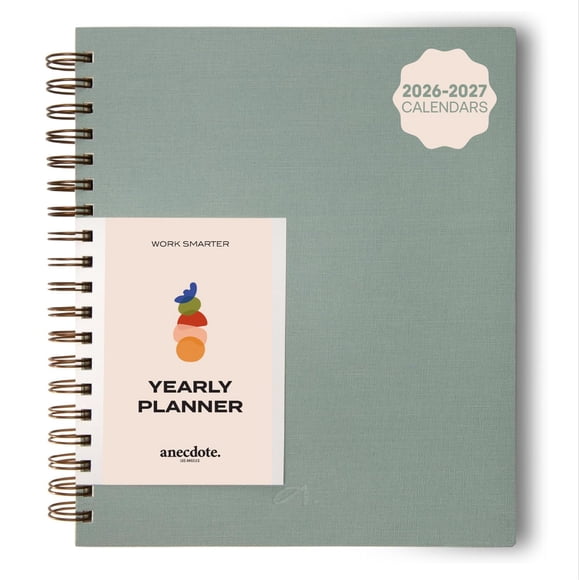 Agenda ANECDOTE. 21 x 26 cm 2026‑2027 52 semanas sin fecha