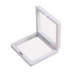 thumbnail image 3 of Vitrina De Marco Flotante 3d, Pendientes Elegantes, Película De Pe, Vitrina De Joyería, Color Blanco, 11cmx11cmx2cm, 3 of 3