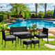 thumbnail image 4 of Juego de Living Terraza Hawai Gris 6 Personas cojines impermeables, símil ratan, 4 of 9