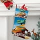 thumbnail image 2 of Rango Tema: Calcetines de Navidad, fino lino blanco para colgar en escaleras y chimenea, decoración navideña para el hogar, regalo de Navidad.54cm×38cm, 2 of 5