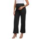 thumbnail image 1 of INSPIRE CHIC Pantalones de Trabajo de Maternidad Sobre el Vientre Pantalones de Embarazo - Alta Elasticidad, Pierna Ancha Suelta, Casual de Negocios L Negro, 1 of 6