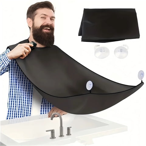 Xusx111 - 2 Paquete Barba Bib Delantal, Barba Recorte Atrapador Para Los Hombres Afeitar Cortes De Pelo Antiadherente Impermeable Paño De Cuidado