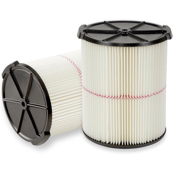 Pack de 2 filtros de repuesto para CRAFTSMAN CMXZVBE38754, compatible con aspiradoras de 5 galones