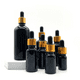 thumbnail image 1 of 5-100ML Refillable Bottles Gold Lid Cosmetic Container Black Dropper Glass Aromatherapy Liquid for Essential Massage Oil Pipette, 1 of 3