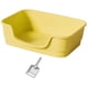 thumbnail image 1 of Cajas de arena para gatos Bandeja de arena tamizada Bandeja de arena para gatos de gran espacio con diseño rebajado para estaciones Inodoro para gatos amarillo, 1 of 5