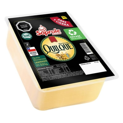 Queso Mantecoso Quilque Laminado 500 G Soprole