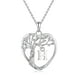 thumbnail image 1 of Collar HESHPAWS 925 Sterling Silver Eternal Tree of Life con Inicial A-Z para Mujer Plata, 1 of 2