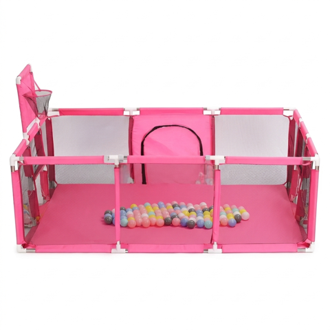 Genérico - Corral Parque Infantil Bebé Plegable Con Canasta Malla 180Cm