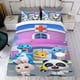thumbnail image 4 of Babybus Autobús Bebé Conjunto de sábanas temático, trío de piezas, cómodo y amigable con la piel, diseño único, regalo de decoración para el hogar para familiares, amigos y fans,173cm *218cm, 4 of 6