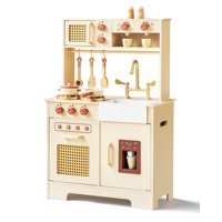 Play Kitchen Leeshyah De Madera Con Características Realistas Para Niños A Partir De 3 Años