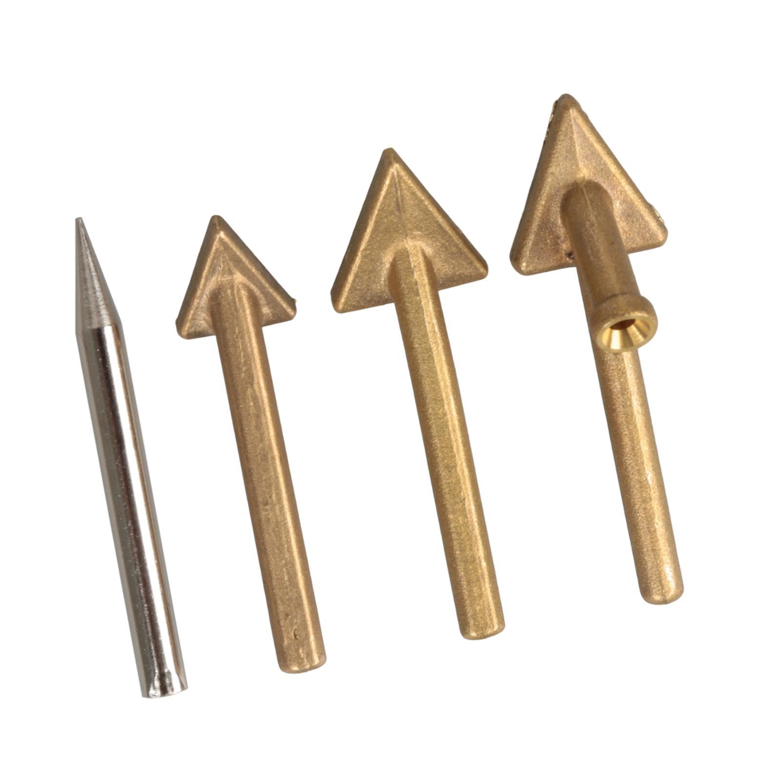 Magideal - Puntas De Repuesto Para Soldadura, Cabezal Triangular De Cobre, Profesionales, Para Reparación De Automóviles, Accesorio Práctico Para Máquinas De Sol 4 Piezas