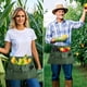 thumbnail image 2 of Deldelal de jardinería, Deldelales de jardín con bolsillos y bolsa de cordón, bolsa de delantal de recolección de cosecha de almacenamiento de frutas para mujeres y hombres, 2 of 3
