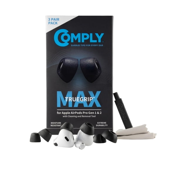 Las puntas de repuesto de espuma viscoelástica cumplen con TrueGrip MAX