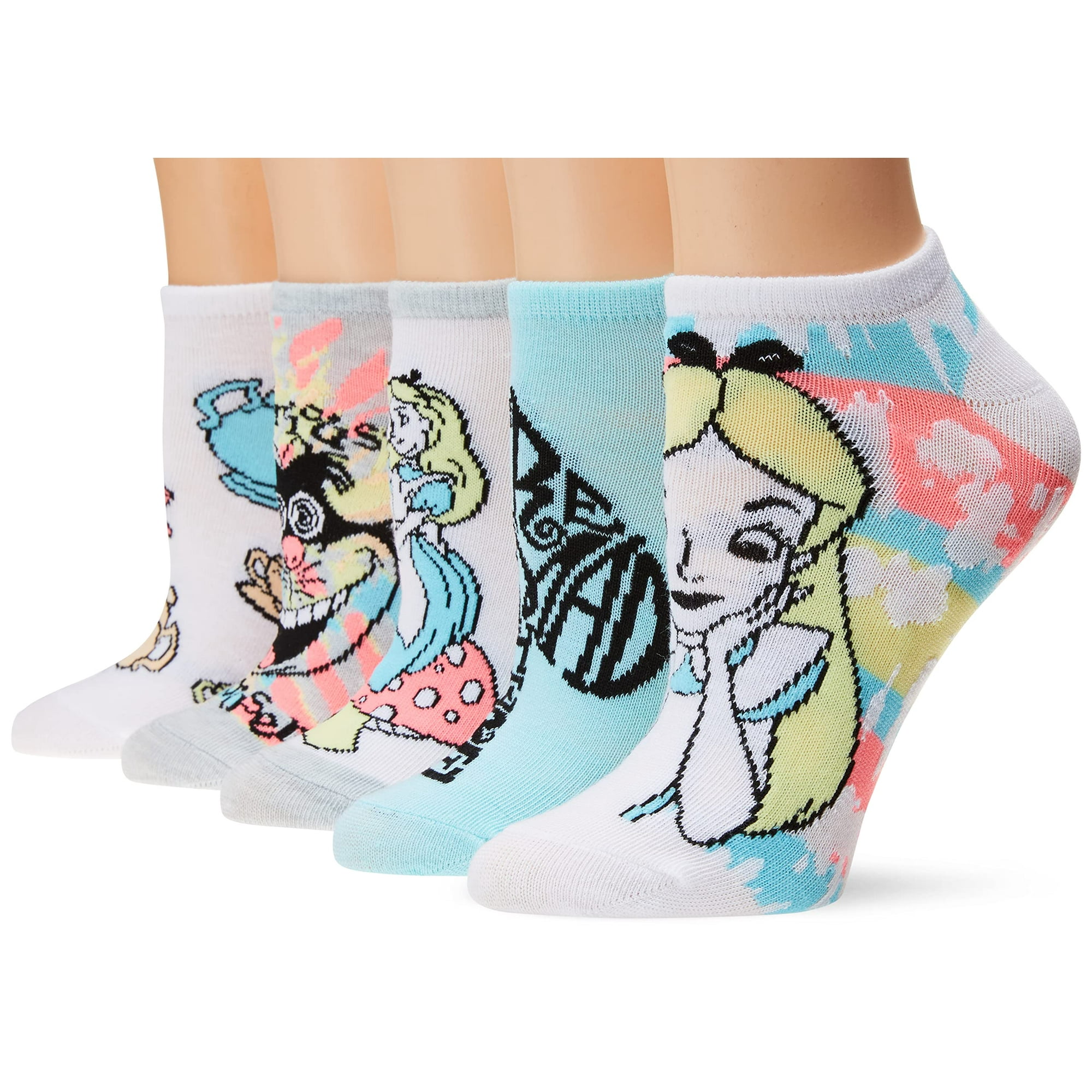 Calcetines Casuales Disney Alicia En El País De Las Maravillas Para Mujer 9-11 Us