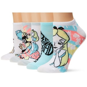 Calcetines Casuales Disney Alicia En El País De Las Maravillas Para Mujer 9-11 Us