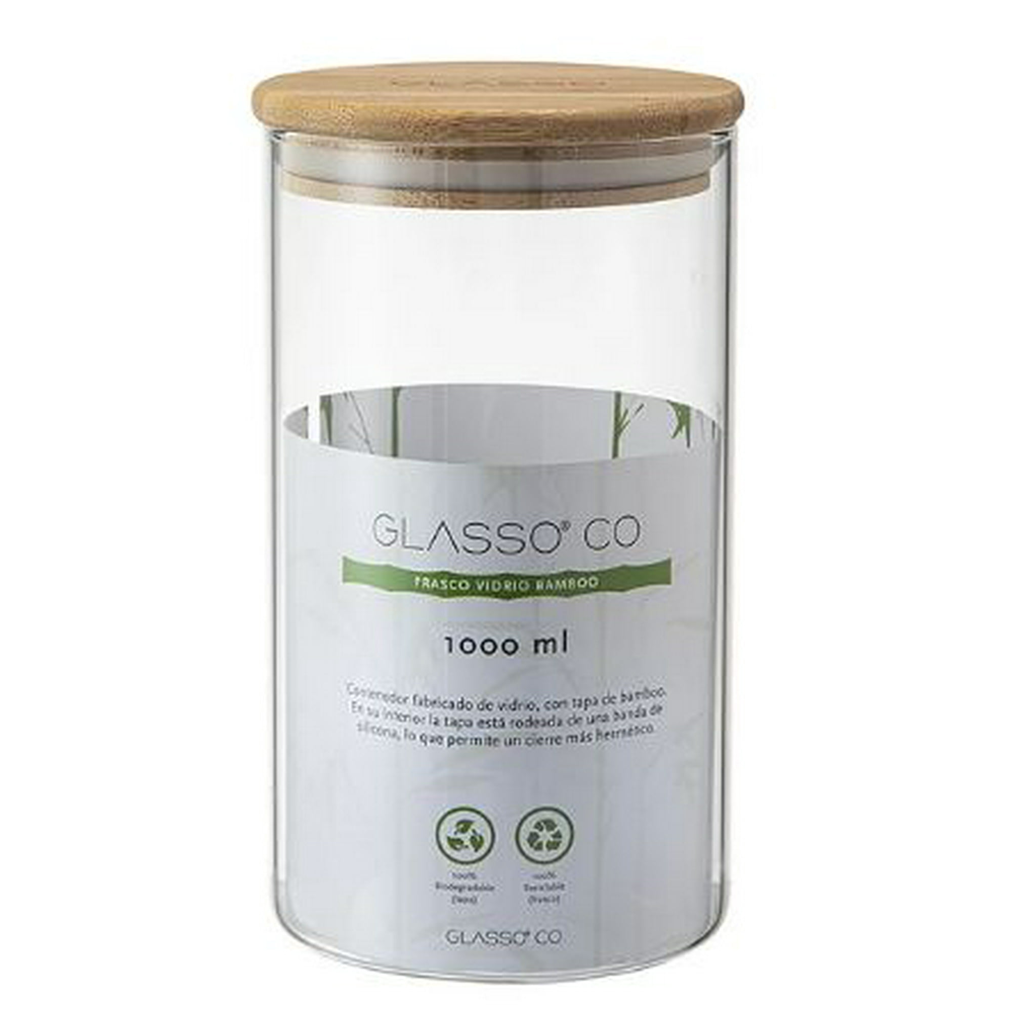 Contenedor Bamboo 1litro Eco Glasso