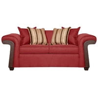 Ruzam Mobel - Sofá 2 Cuerpos Napoles Rojo