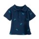 thumbnail image 1 of Polera Bebé Niño Cuello Piqué Bordado Dino Azul Marino Pillin, 1 of 3