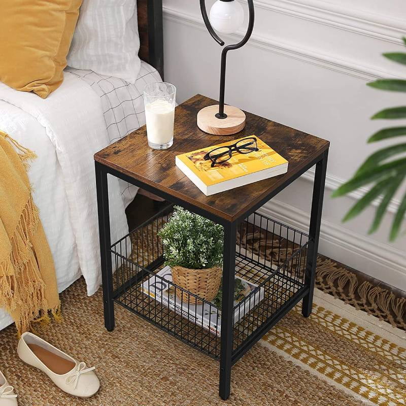 Vasagle - Mesa De Apoyo Con Canasta - Lee35