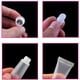 thumbnail image 2 of 6 tubos de brillo de labios 8 ml Transparente Suave Vacío Envases de bálsamo labial recargables Mini tubos cosméticos para maquillaje cosmético y artículos de tocador de viaje, Transparente, 2 of 5