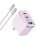 thumbnail image 1 of Cargador Anker B121A 70W 3 Puertos USB-C con Cable Rosa, 1 of 6
