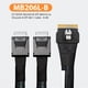 thumbnail image 2 of Cable ICY DOCK SlimSAS 8i SFF-8654 a 2 veces OcuLink 4i SFF-8611, 2 of 7