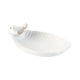 thumbnail image 3 of Collar De Hojas De Porcelana, Bandeja De Baratijas, Plato De Caramelo Para Regalo De Cumpleaños, Versátil, Blanco, 3 of 3