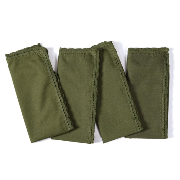 Servilletas de Tela Ramanta Home 46 cm Verde Oliva - Juego de 4