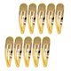 thumbnail image 5 of 10 piezas broches bricolaje broches de pelo broche de ajuste de bisel redondo 12 mm dorado, 5 of 5