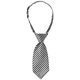 thumbnail image 1 of INSPIRE CHIC Lindo Uniforme Corbata Pre-anudada Rayada Corbatas Cortas para Mujeres Escuela Casual Talla Única Negro Blanco, 1 of 6