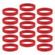 thumbnail image 3 of 15 Piezas / paquete Pulseras de silicona simples Pulseras de goma de moda Rojo, 3 of 5