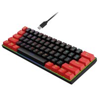 Magideal - Teclado Para Juegos, Mini Accesorios Para Teclado, Retroiluminación Led, Compacto, 61 Teclas, 60%, Teclado Para Juegos Rgb Con Cable Para Computadora
