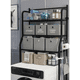 thumbnail image 4 of Organizador Estante Mueble Para Lavadora 3 Niveles Metálico Negro, 4 of 5