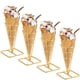 thumbnail image 1 of Porta conos de helado BLBYHO de metal dorado, paquete de 4, 1 of 7