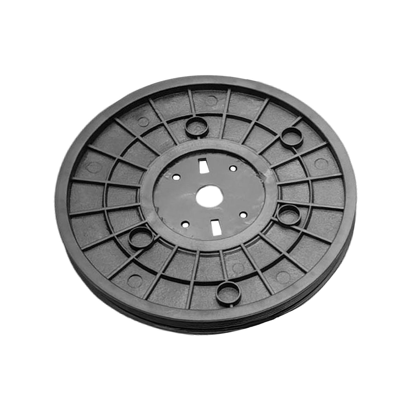 Magideal - Bicicletas De Ejercicio Cinturón De Transmisión Disco Estacionario Part Part Part Party Herramientas, Disco De Rueda Dinámica De Cinturón Para Bicicle Agujero Redondo De 22 Cm