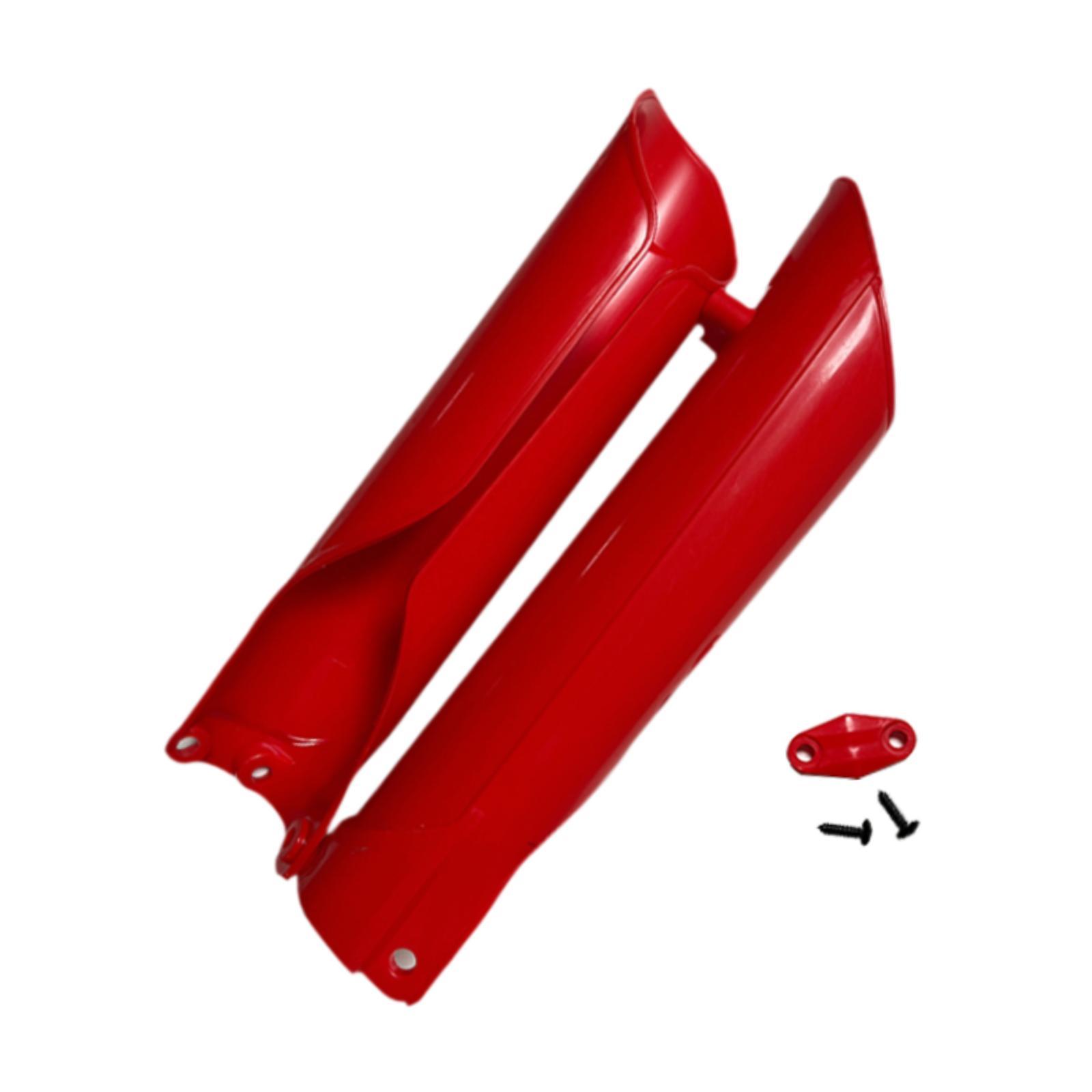 Magideal - 2 Uds Protector De Amortiguador Horquilla Delantera Cubierta Protectora De Suspensión Cubierta Protectora De Arranque Reemplazo Compatible Para Rojo