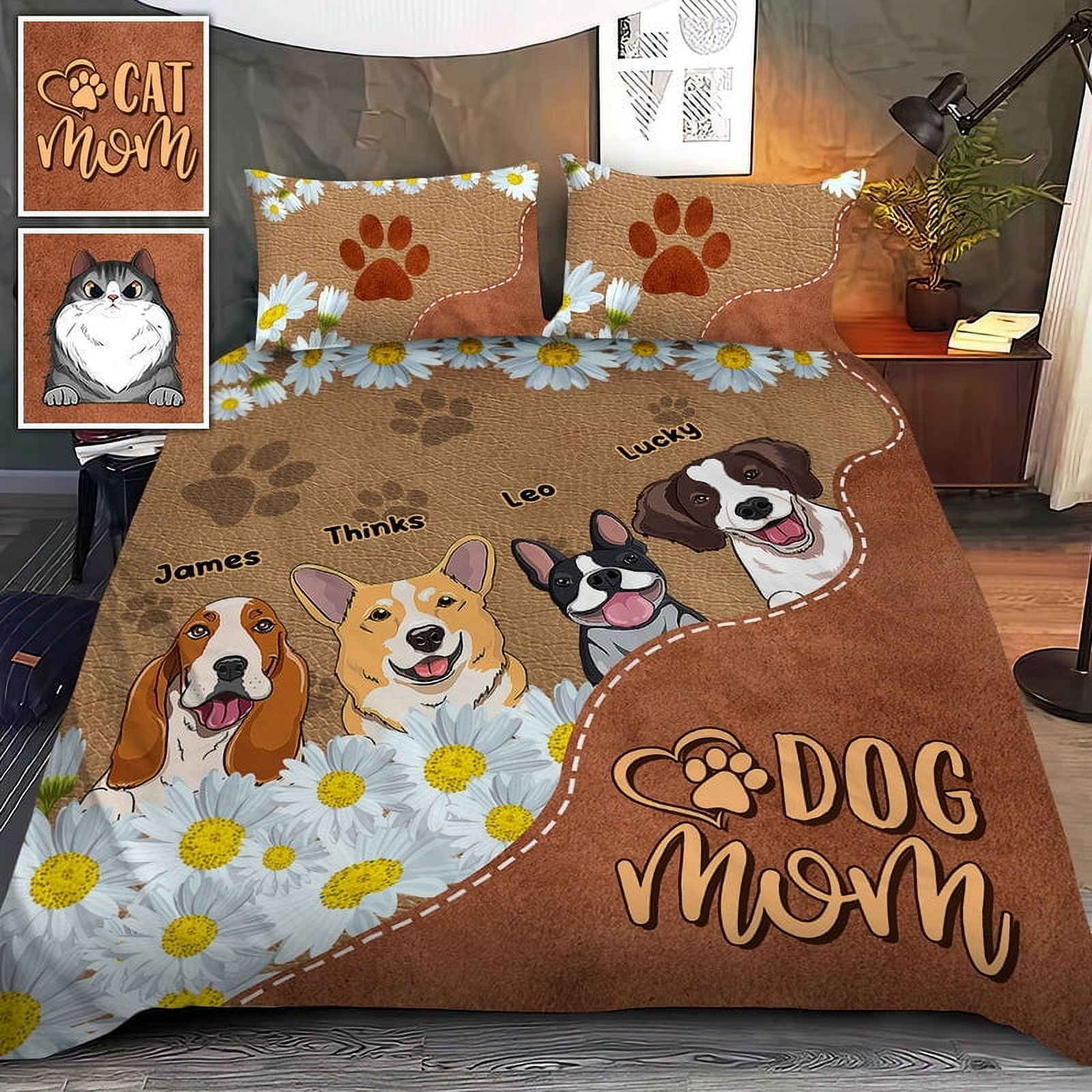 Milsleep - Juego De Cama Para Perro Y Gato - Juego De Cama Personalizado Para Perro