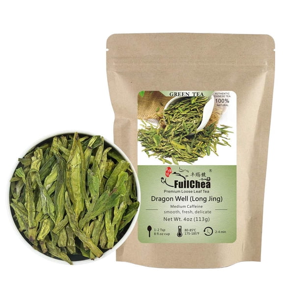 Té verde Longjing FullChea 113 g (hojas sueltas)