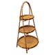 thumbnail image 3 of Cesta Tejida De Bambú Para Frutas, Cesta De Almacenamiento Para Aperitivos, Para Cocina, Restaurante, Picnic, Marrón, 3 Capas, 3 of 5
