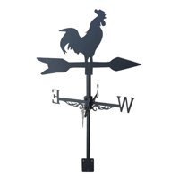 Magideal - Veleta Meteorológica, Indicador De Dirección Del Viento, Estilo Vintage Negro, Hecho Para Exteriores, Patio, Granero, Decoración De Garaje 3 Estilo