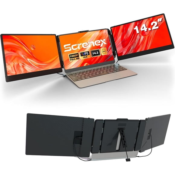Monitor portátil triple Screnex S2 14.2 FHD IPS USB-C HDMI