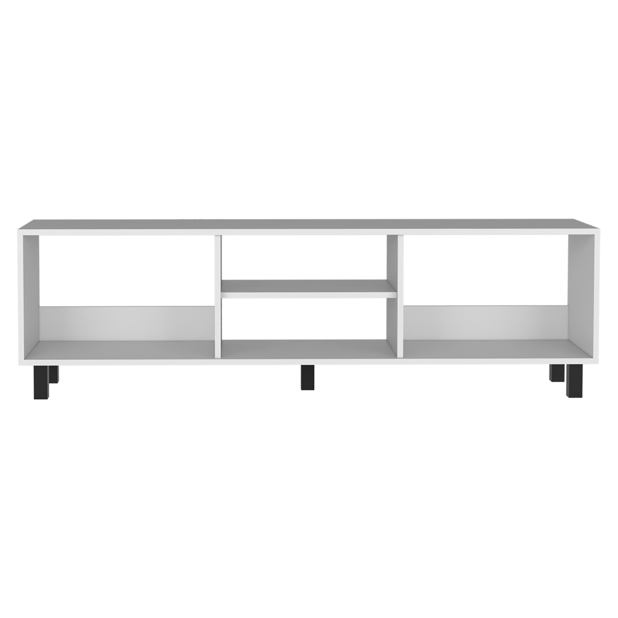 Fmfurniture - Rack Tv 70" Con 5 Repisas Fm-042b Blanco