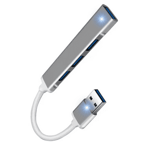 Genérico - Adaptador Hub Usb Usb 4 Puertos 3.0 Super Compacto