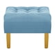 thumbnail image 5 of Sofa Retro 3c + 2 Pouf Felpa 01 Azul Petroleo, 5 of 6