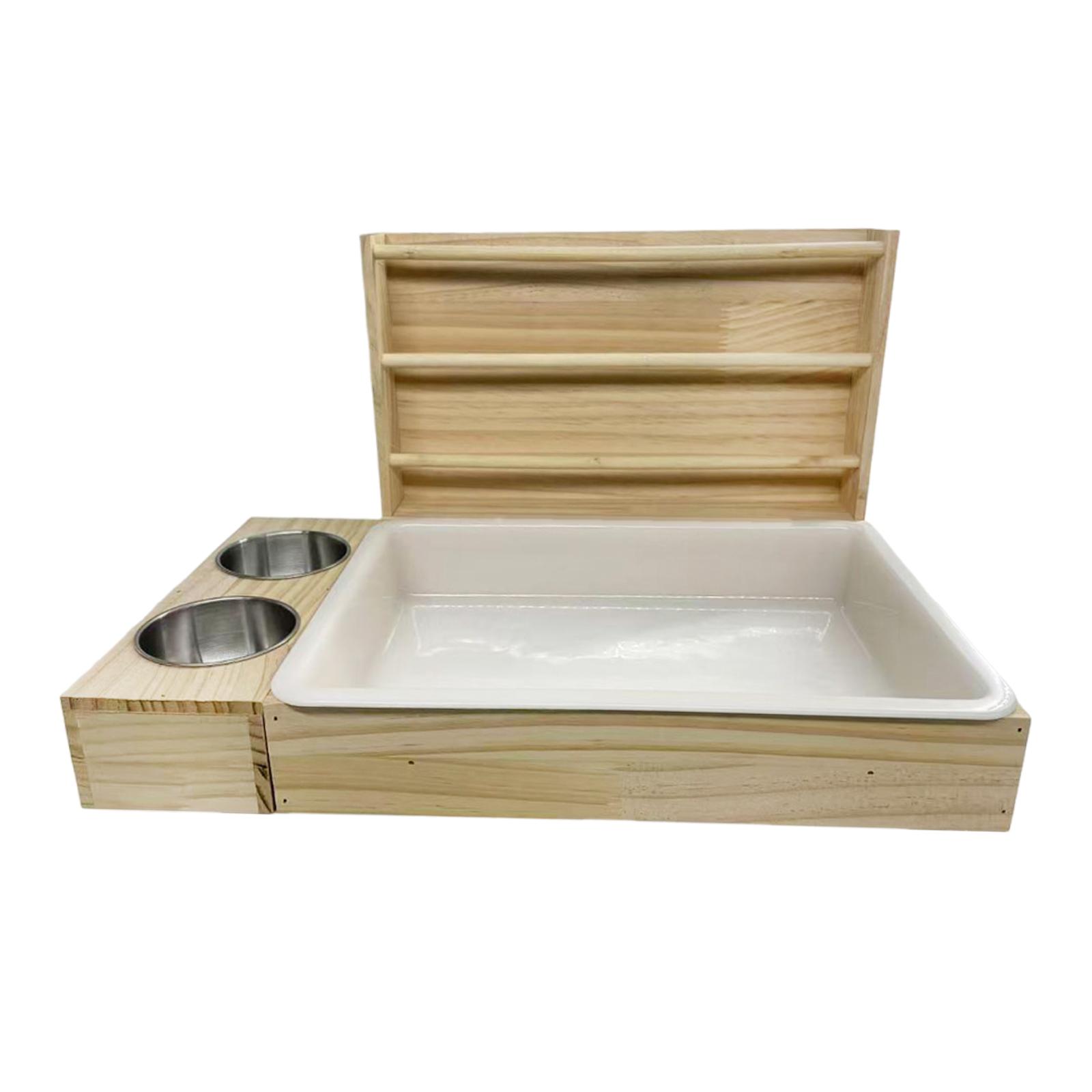 Magideal - Estación De Alimentación De Heno, Comedero, Dispensador De Alimento, Soporte De Heno Para Animales Pequeños, Juguete De Alimentación Para Hurones, Hám